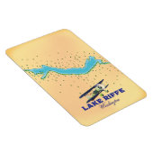Riffe Lake Washington Map Magnet (Rechte Seite)