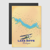 Riffe Lake Washington Map Magnetkarte (Vorne/Hinten)