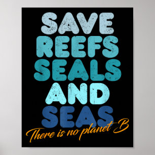Riffe Robben Und Meere Retten Es Gibt Kein Planet Poster