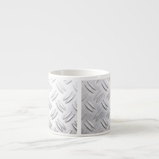 Riffelblech Hintergrund Espressotasse (Vorderseite)