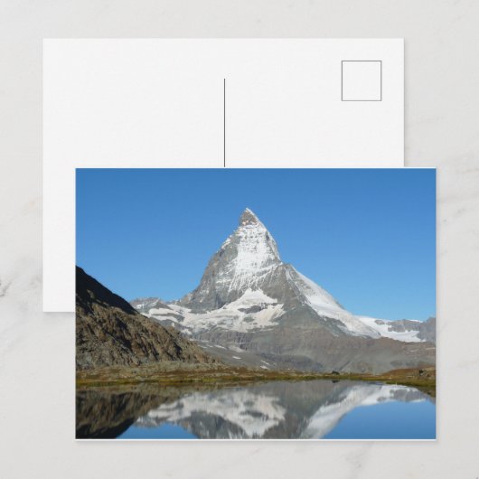 Riffelsee Matterhorn Postkarte (Vorne/Hinten)