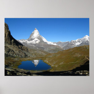 Riffelsee Matterhorn Reflection Poster