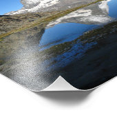 Riffelsee Matterhorn Reflektion Foto Paper (Ecke)