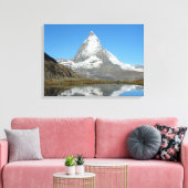 Riffelsee und Matterhorn Leinwanddruck (Insitu (Wohnzimmer))