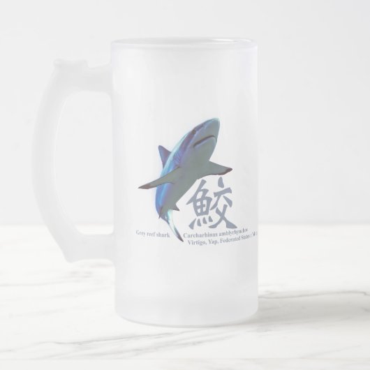 Riffhai Mattglas Bierglas (Links)