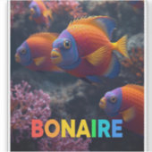 Riffische in Bonaire Aufkleber (Vorderseite)