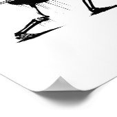 Riffs from Beyond Skeleton Gitarrist in Graffiti S Poster (Ecke)