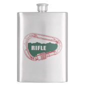 Rifle Climbing Carabiner Flachmann (Vorderseite)