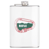 Rifle Climbing Carabiner Flachmann (Vorderseite)