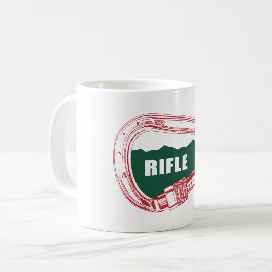 Rifle Climbing Carabiner Kaffeetasse (Vorderseite Links)