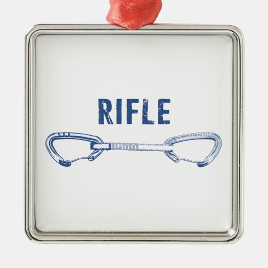 Rifle Colorado Rock Klettersteig Ornament Aus Metall (Vorne)