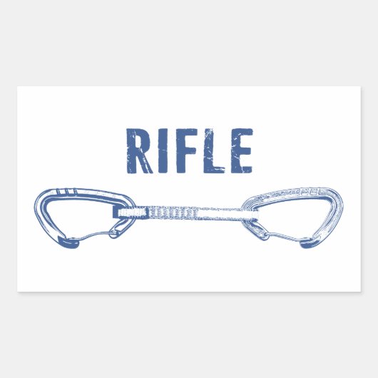 Rifle Colorado Rock Klettersteig Rechteckiger Aufkleber (Vorderseite)