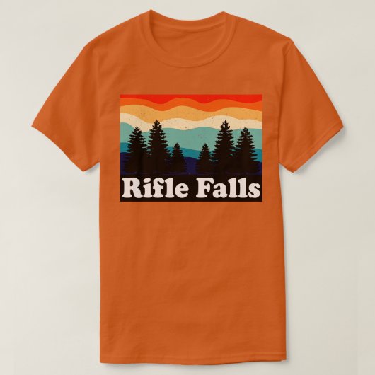 Rifle Falls Colorado Retro T-Shirt (Design vorne)