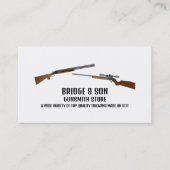 Rifle & Shotgun, Gunsmith, Gunstore Visitenkarte (Vorderseite)