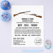 Rifle & Shotgun, Gunsmith, Werbung in Geschäften Flyer (Einzeln)