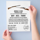 Rifle & Shotgun, Gunsmith, Werbung in Geschäften Flyer (Hand)