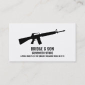 Rifle Silhouette, Gunsmith, Gunstore Visitenkarte (Vorderseite)