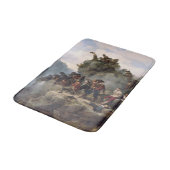 Riflemen verteidigen einen Bergpass (Karl Lessing) Badematte (Schrägansicht)