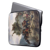 Riflemen verteidigen einen Bergpass (Karl Lessing) Laptopschutzhülle (Vorderseite Links)