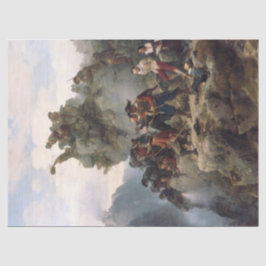 Riflemen verteidigen einen Bergpass (Karl Lessing) Seidenpapier