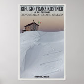 Rifugio Franz Kostner - Südtirol, Italien Poster (Vorne)