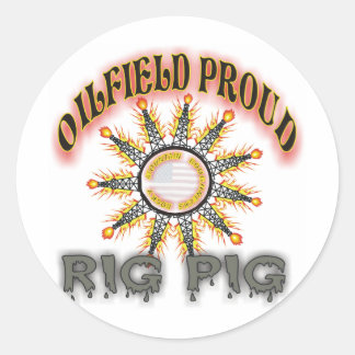 Rig Pig2 Runder Aufkleber