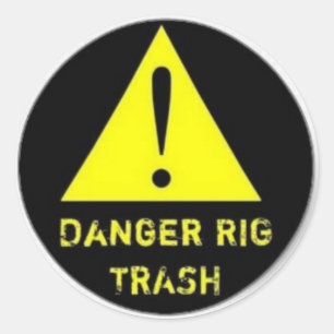 Rig Trash Aufkleber