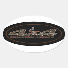 RIG UP CAMOUFLAGE Oilfield Ovaler Aufkleber