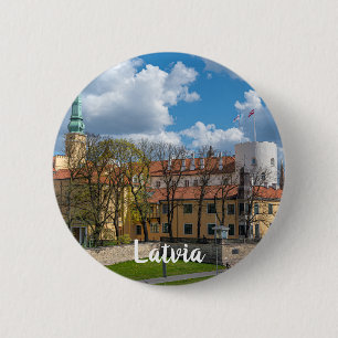 Riga Castle in Riga, Lettland Button