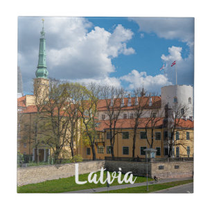 Riga Castle in Riga, Lettland Fliese