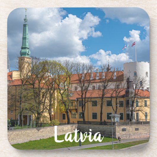 Riga Castle in Riga, Lettland Getränkeuntersetzer (Vorderseite)