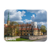 Riga Castle in Riga, Lettland Magnet (Horizontal)