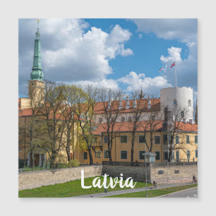 Riga Castle in Riga, Lettland Magnetkarte