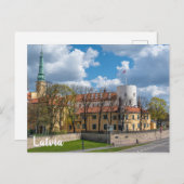 Riga Castle in Riga, Lettland Postkarte (Vorne/Hinten)