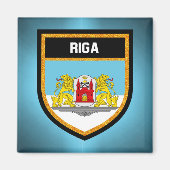 Riga Flag Magnet (Vorne)