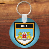 Riga Flag Schlüsselanhänger (Vorderseite)