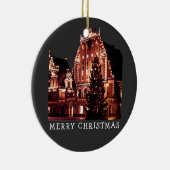 Riga House of the Blackheads mit Weihnachtsbaum Keramik Ornament (Rechts)