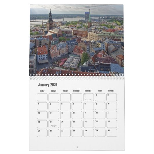 Riga-Latvia Calendar Kalender (Jan 2026)