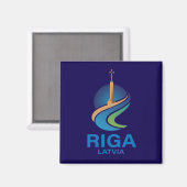 Riga Latvia Magnet (Vorderseite/Rückseite)