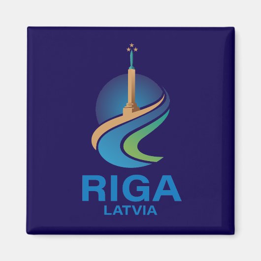 Riga Latvia Magnet (Vorne)