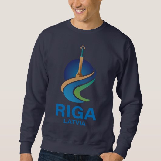 Riga Latvia Sweatshirt (Vorderseite)
