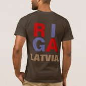 RIGA LATVIA T-Shirt (Rückseite)