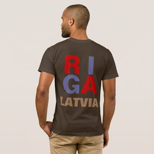 RIGA LATVIA T-Shirt (Schwarz voll)