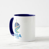 Riga Latvia Tasse (Vorderseite Links)