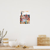 Riga Lettland Art Vintage Reise Poster (Küche)
