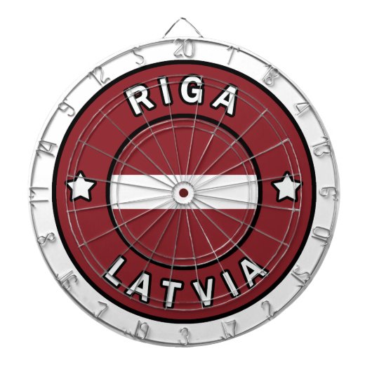 Riga Lettland Dartscheibe (vorne)