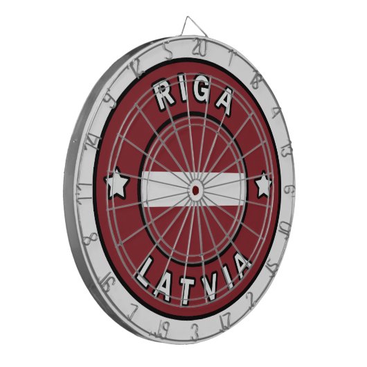 Riga Lettland Dartscheibe (Vorderseite Links)
