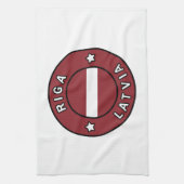 Riga Lettland Geschirrtuch (Vertikal)