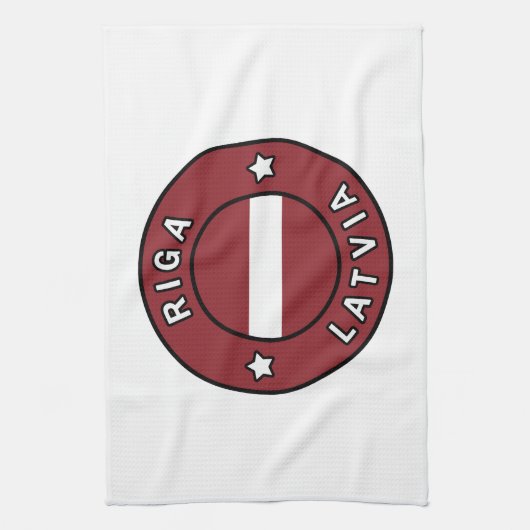 Riga Lettland Geschirrtuch (Vertikal)
