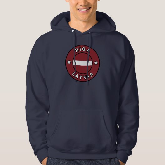Riga Lettland Hoodie (Vorderseite)
